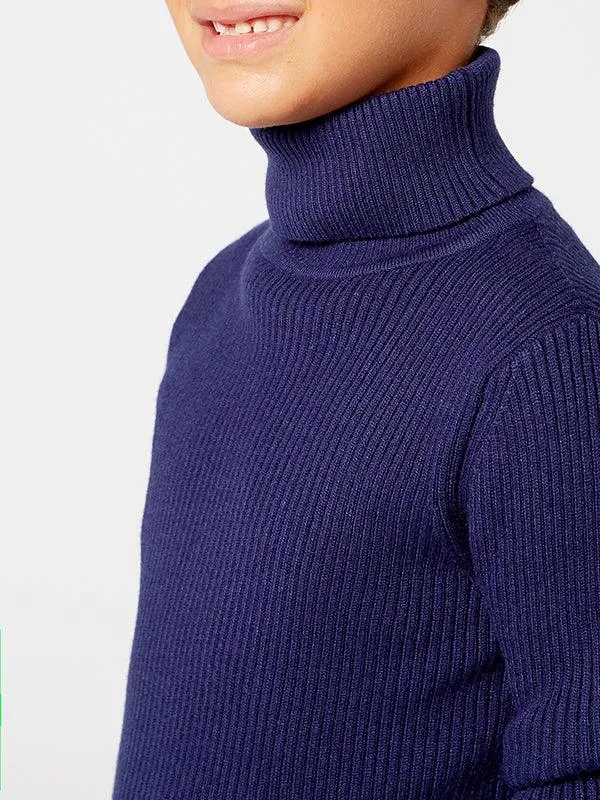 One Friday Navy Blue Turtleneck Warmer