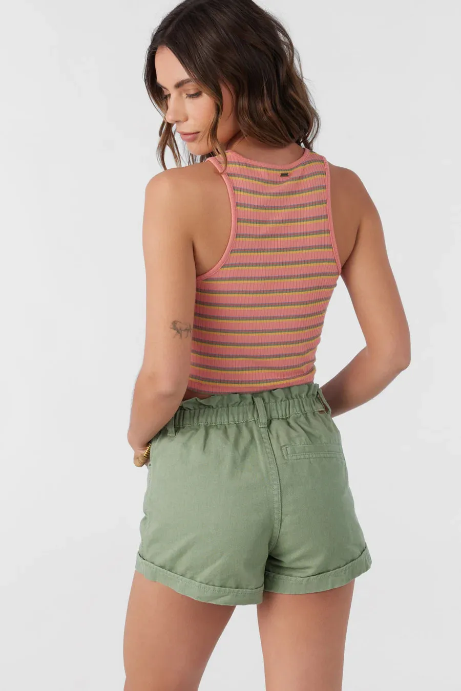 O'NEILL JESSE STRIPE CROP TANK