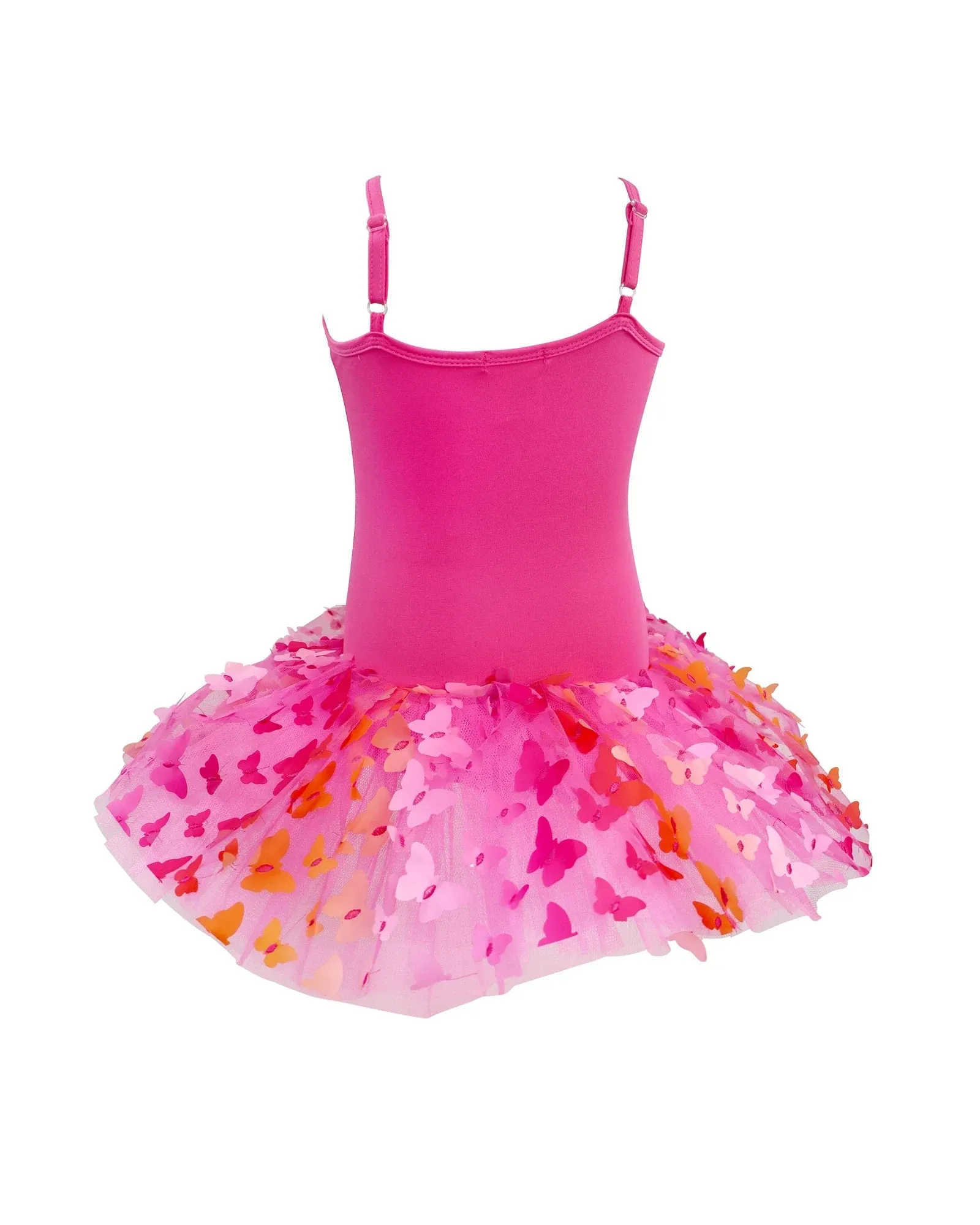 Pink Poppy Butterfly Hot Pink and Gold Multi Layered Tutu