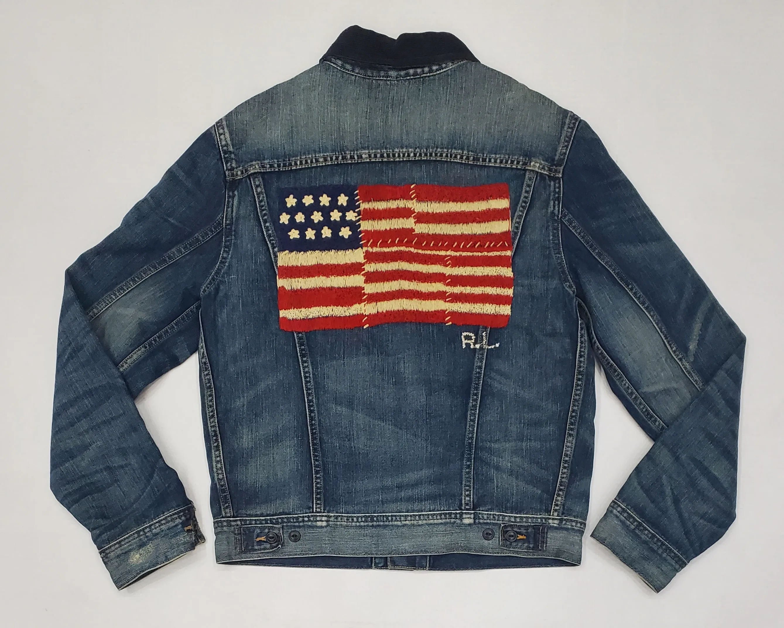 Pre-Owned Polo Ralph Lauren X Kith American Flag Jean Jacket