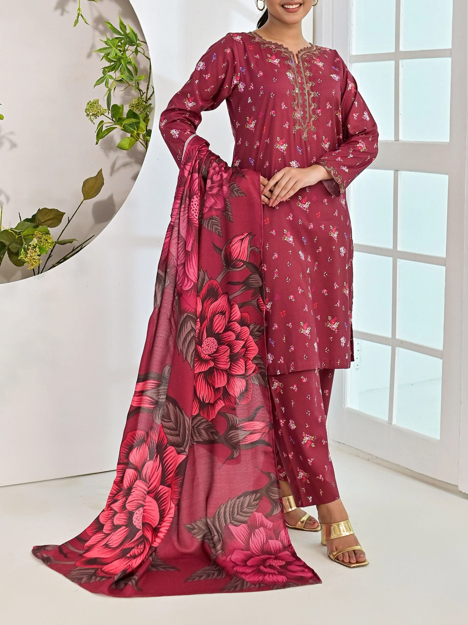 Pret Diaries Stitched 3 Piece Winter Collection'2024-50147