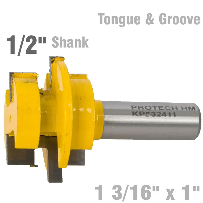 PRO-TECH TONGUE & GROOVE - PARALLEL 1 3/16' x 1' 1/2' SHANK KP532411