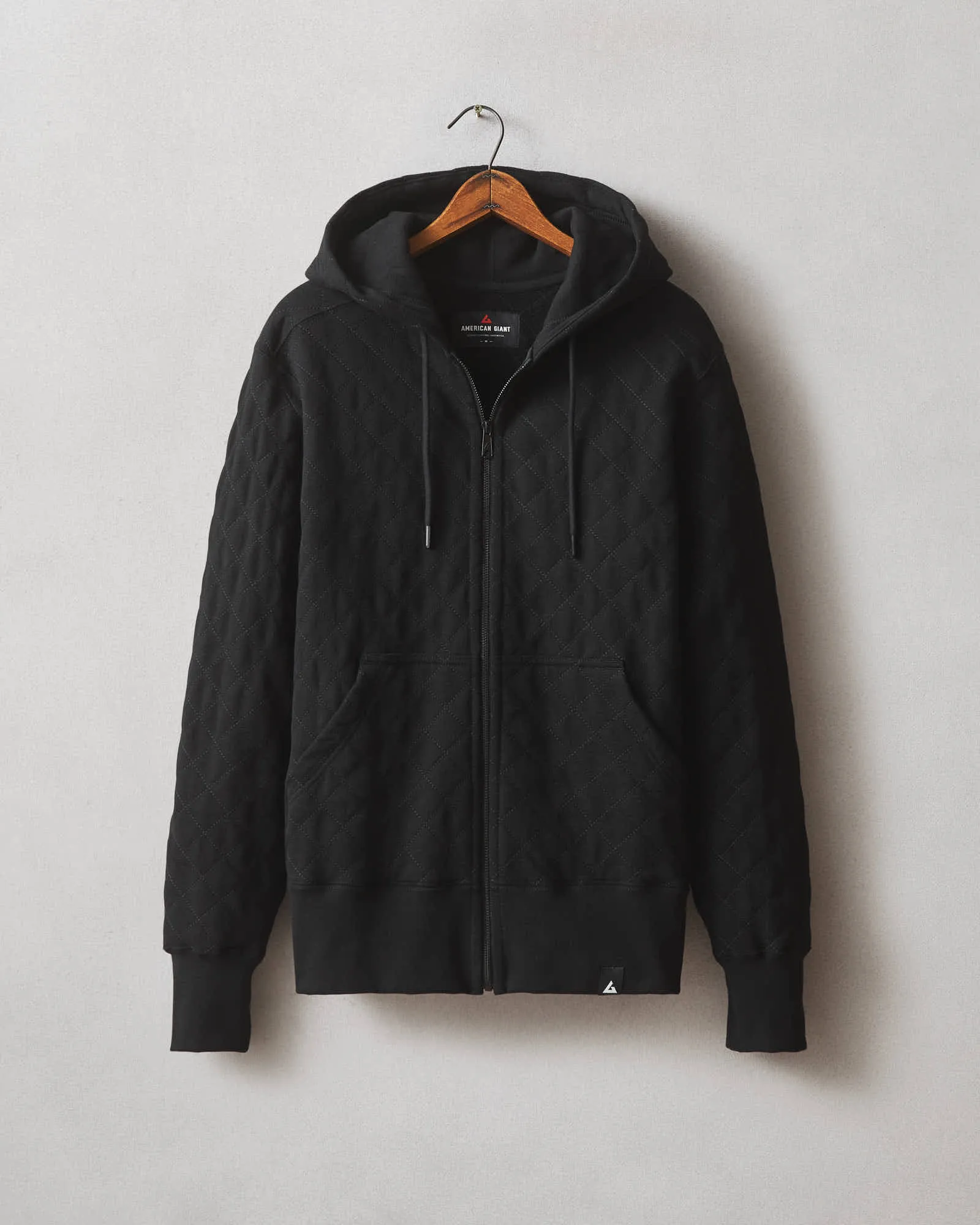 Quilted Classic Full Zip - Black