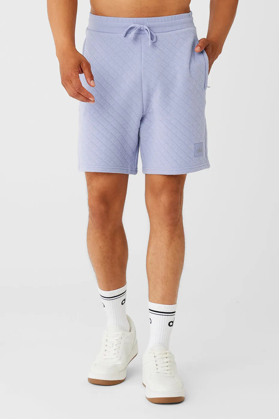 Quilted Stadium Short - Icy Purple