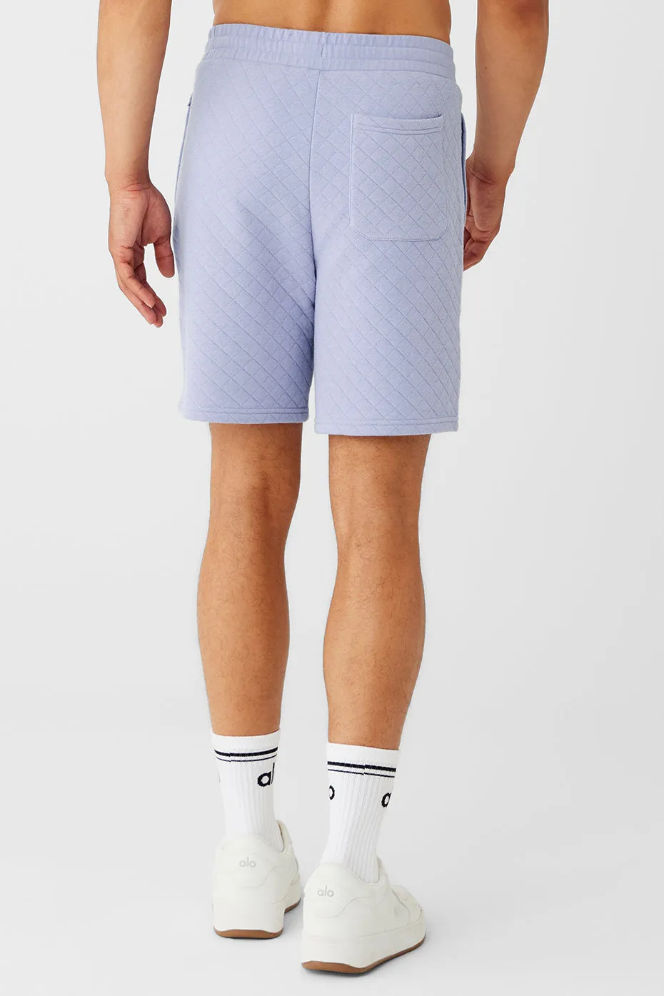 Quilted Stadium Short - Icy Purple