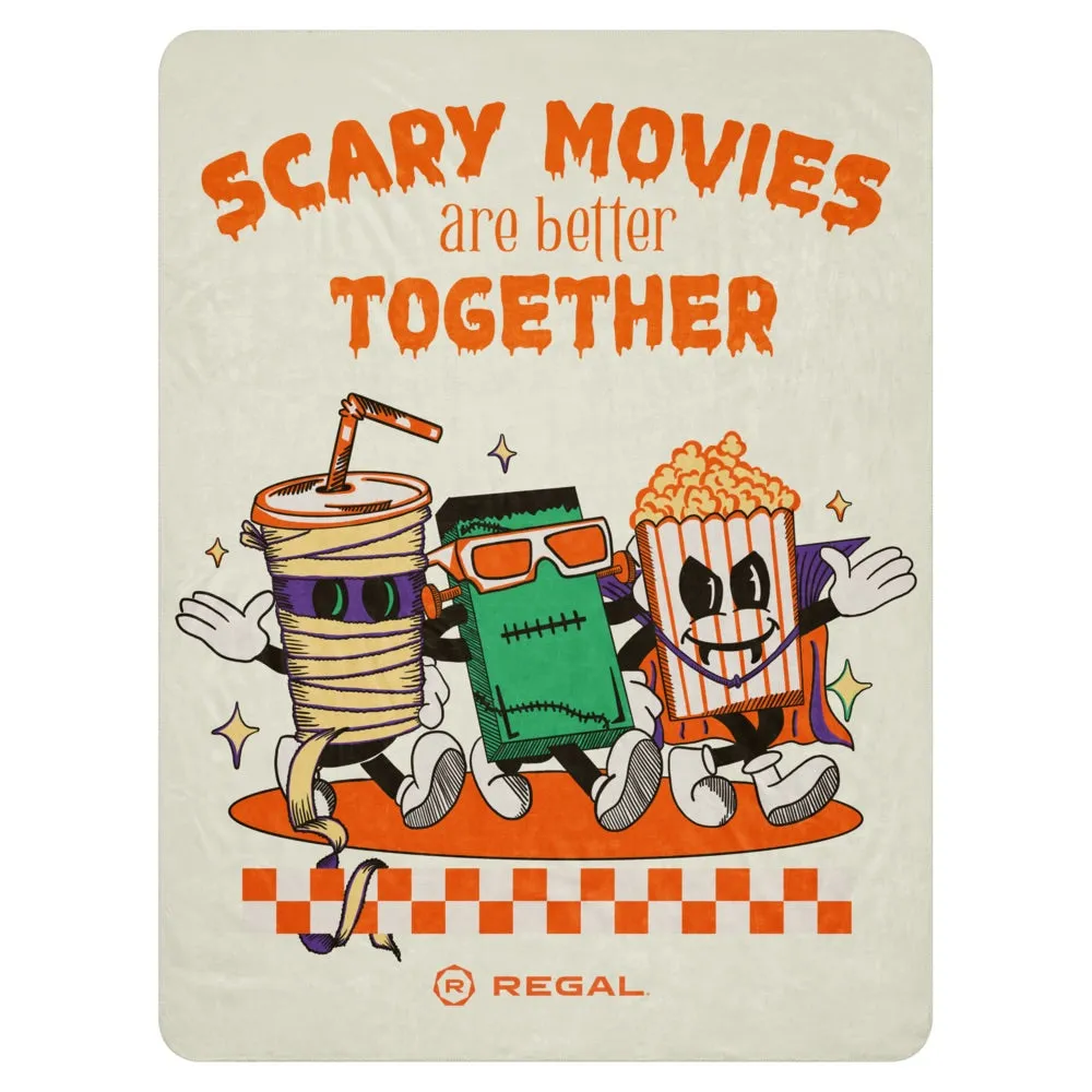 Regal Cinemas Scary Movies Sherpa Blanket