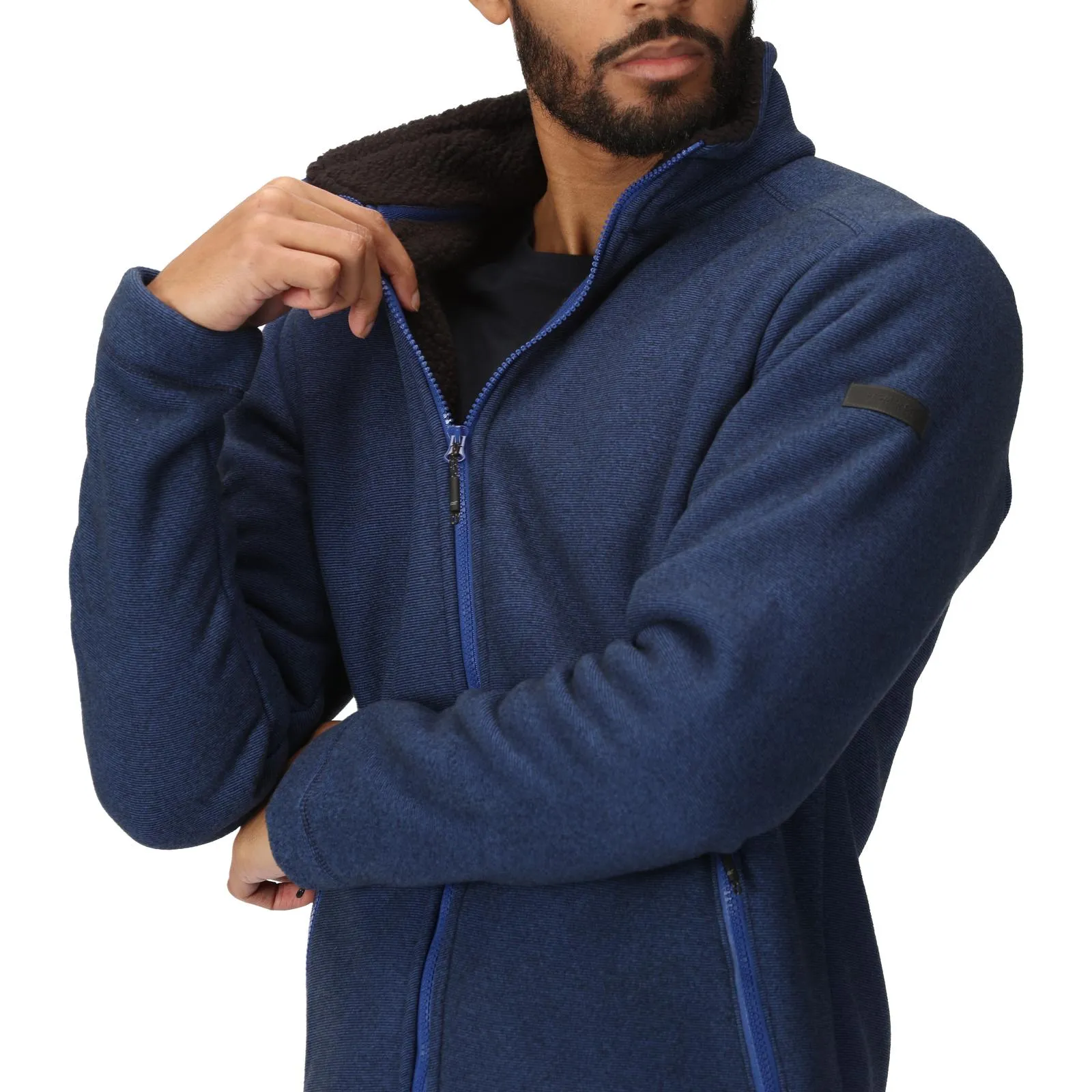 Regatta Mens Garrian II Full Zip Sherpa Lined Fleece Jacket