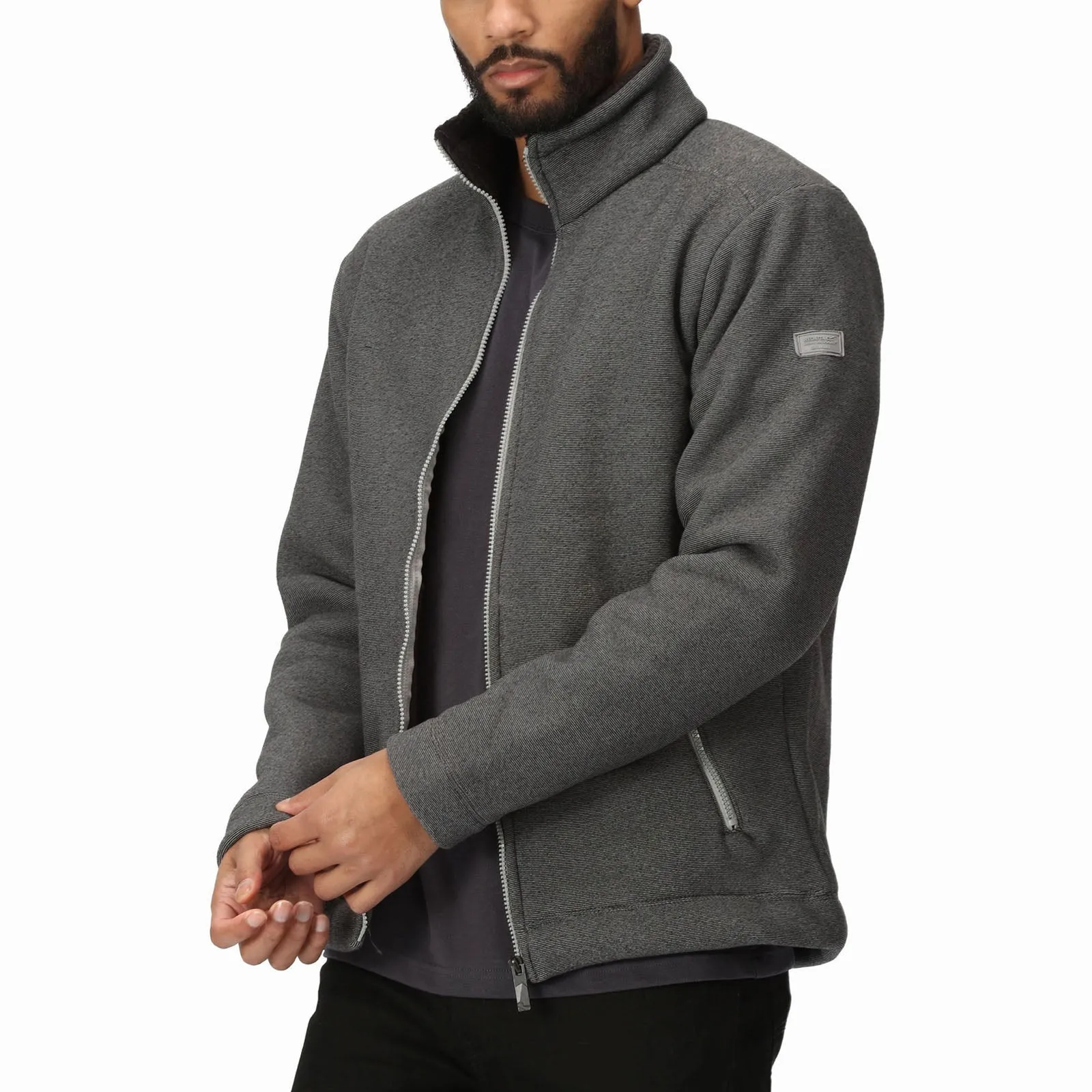 Regatta Mens Garrian II Full Zip Sherpa Lined Fleece Jacket