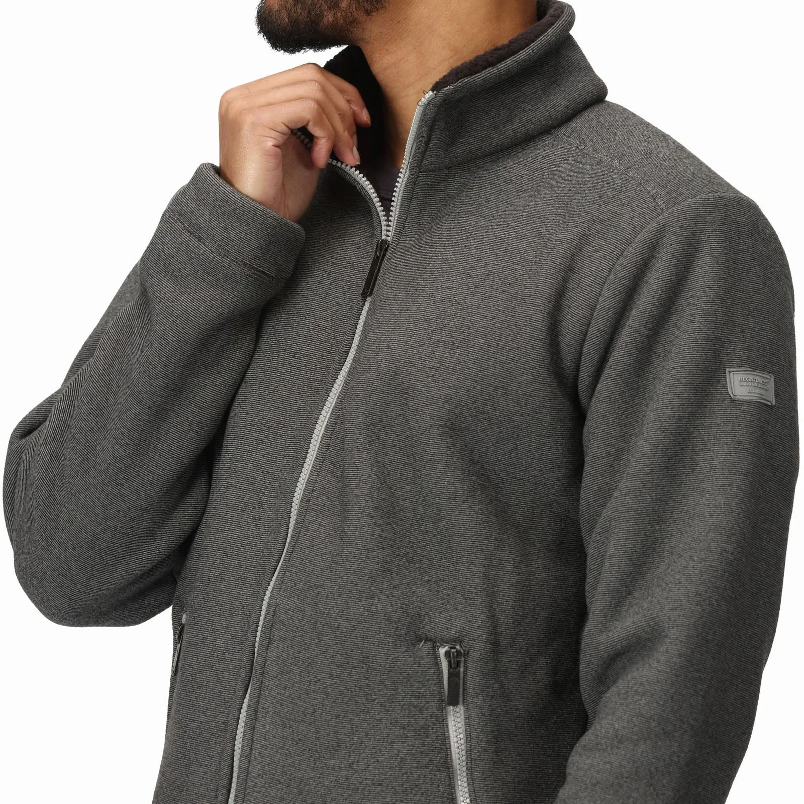 Regatta Mens Garrian II Full Zip Sherpa Lined Fleece Jacket