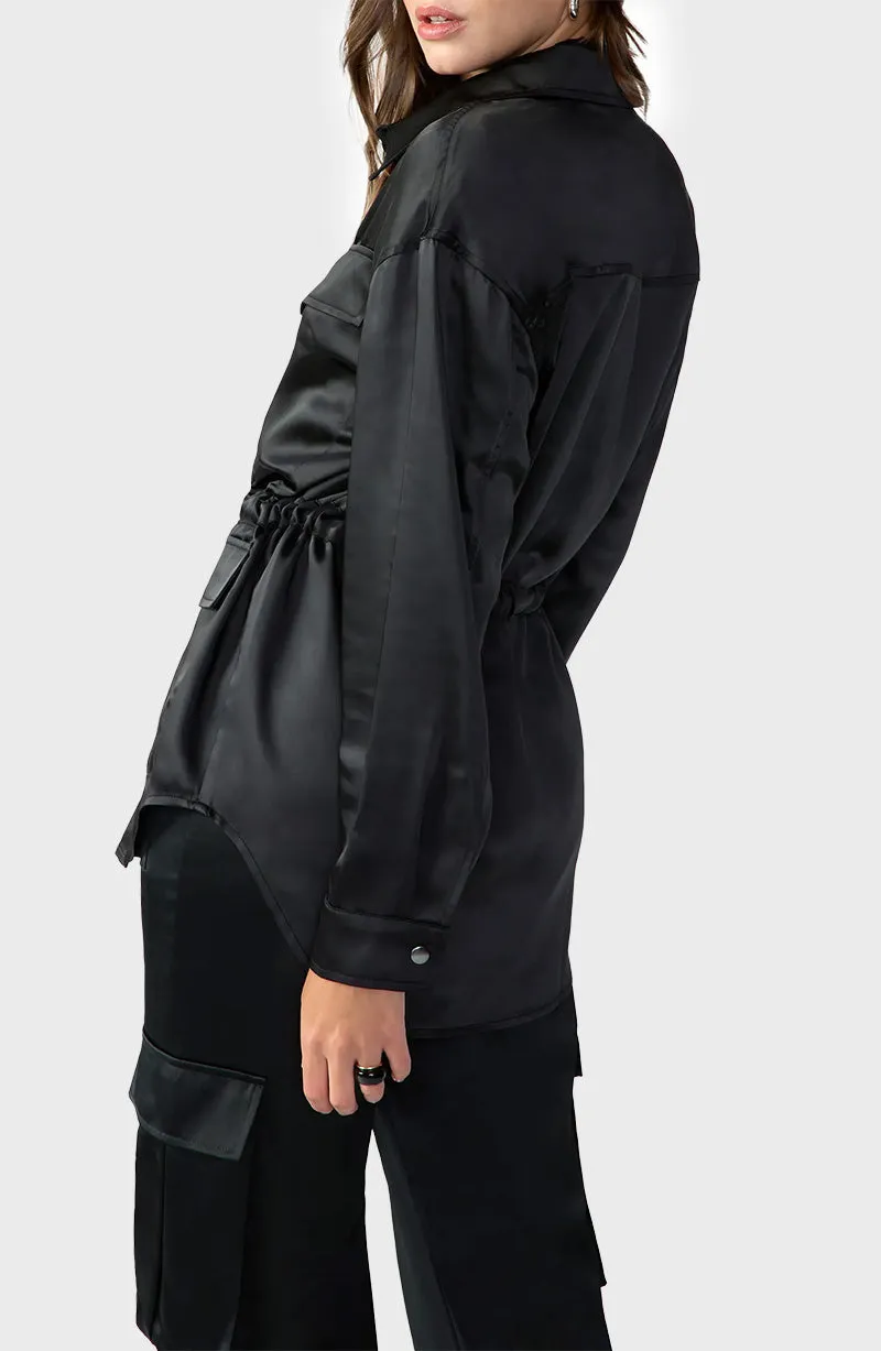 Sanctuary Justine Satin Shacket