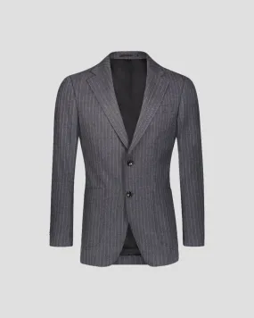 SG Single Breasted Blazer – Charcoal Pinstripe