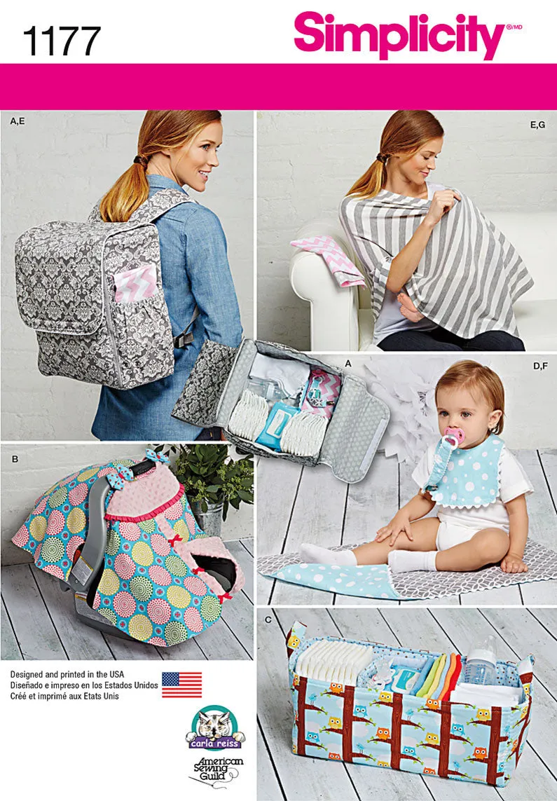 Simplicity Pattern S1177 Baby Accessories