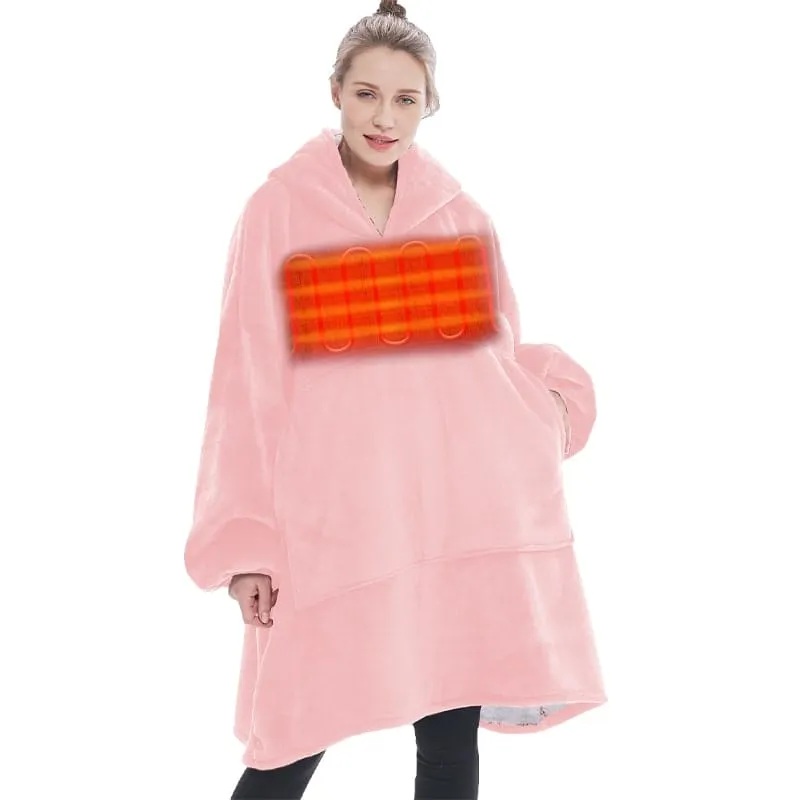 Snuggly™ Oversized Heated Hoodie Blanket