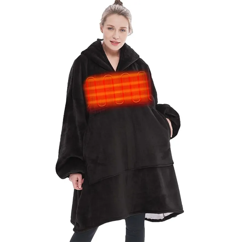 Snuggly™ Oversized Heated Hoodie Blanket