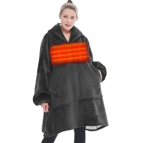 Snuggly™ Oversized Heated Hoodie Blanket