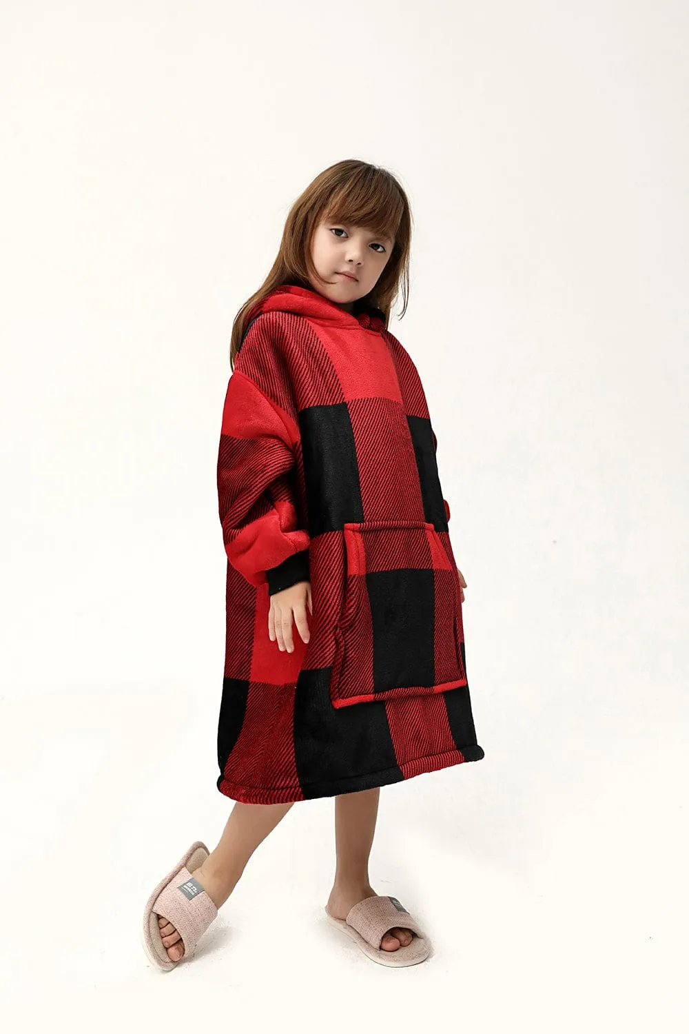 Snuggly™ Oversized Kids Blanket Hoodie