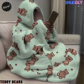 Snuggly™ Oversized Teddy Bear Blanket Hoodie