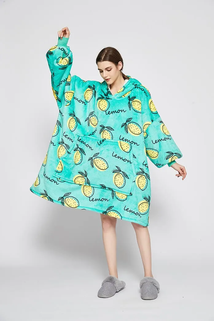 Snuggly™ Oversized When Life Gives You Lemons Blanket Hoodie