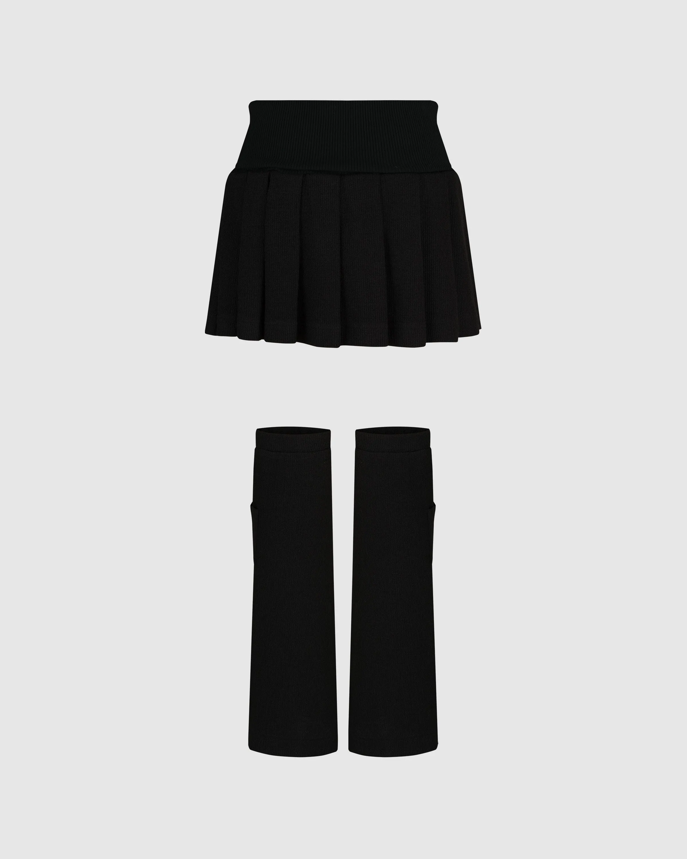 SOOT KNIT FOLD OVER SKIRT   LEGWARMER