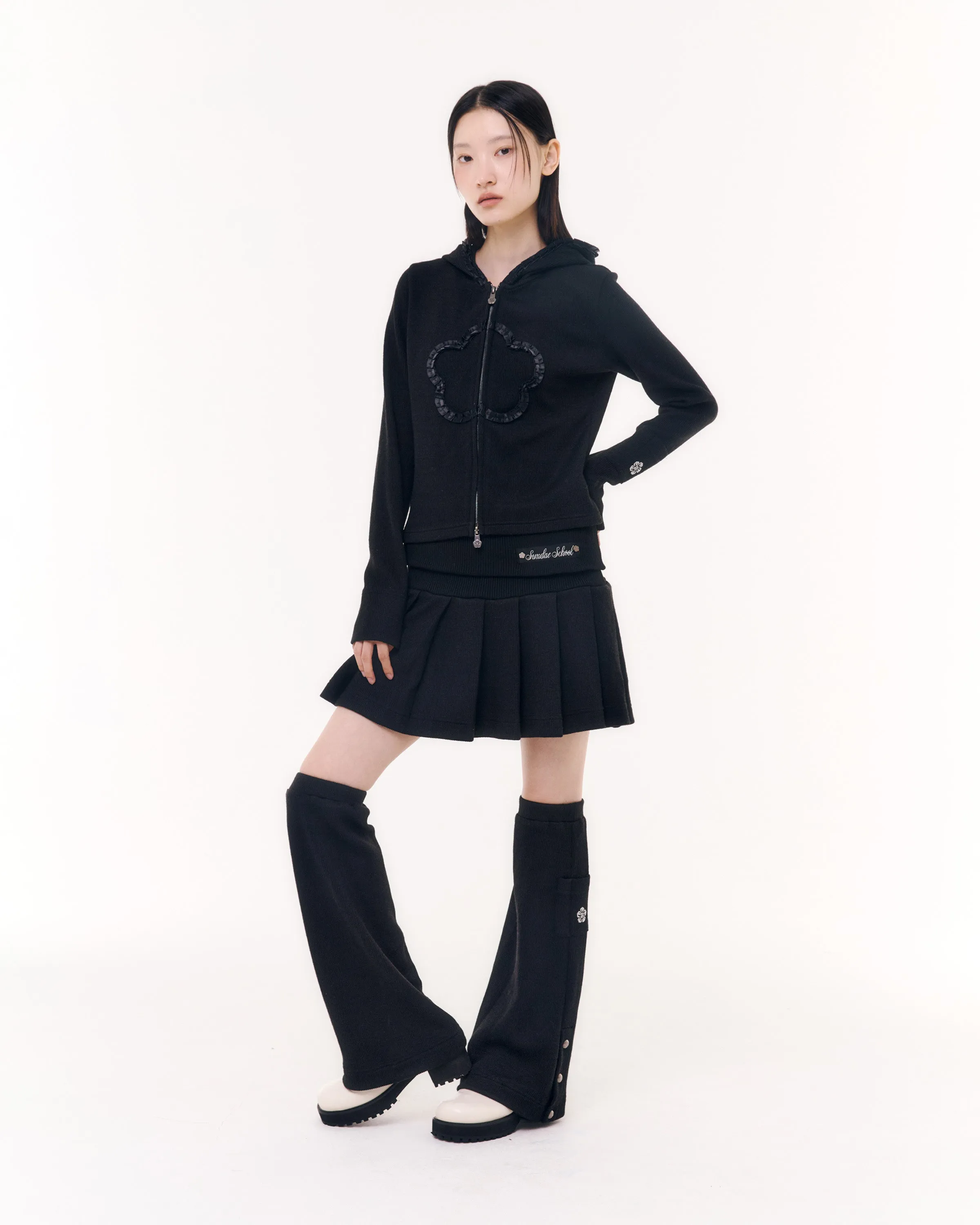 SOOT KNIT FOLD OVER SKIRT   LEGWARMER