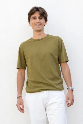 Tee shirt en coton bio ANTOINE vert bronze