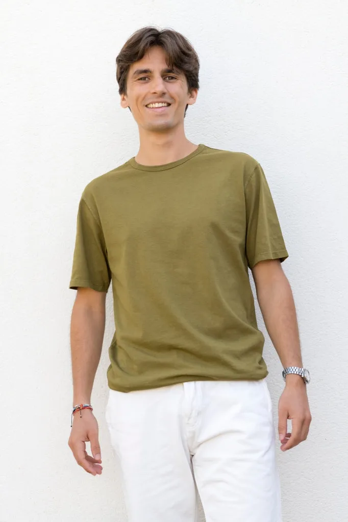 Tee shirt en coton bio ANTOINE vert bronze