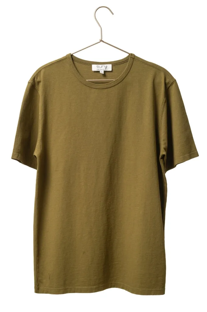 Tee shirt en coton bio ANTOINE vert bronze