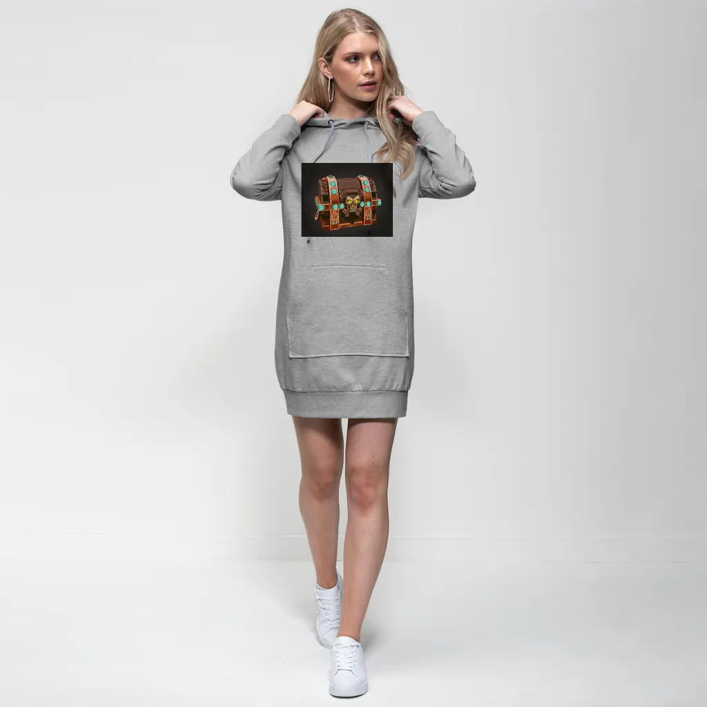 The Bad Bone Premium Adult Hoodie Dress