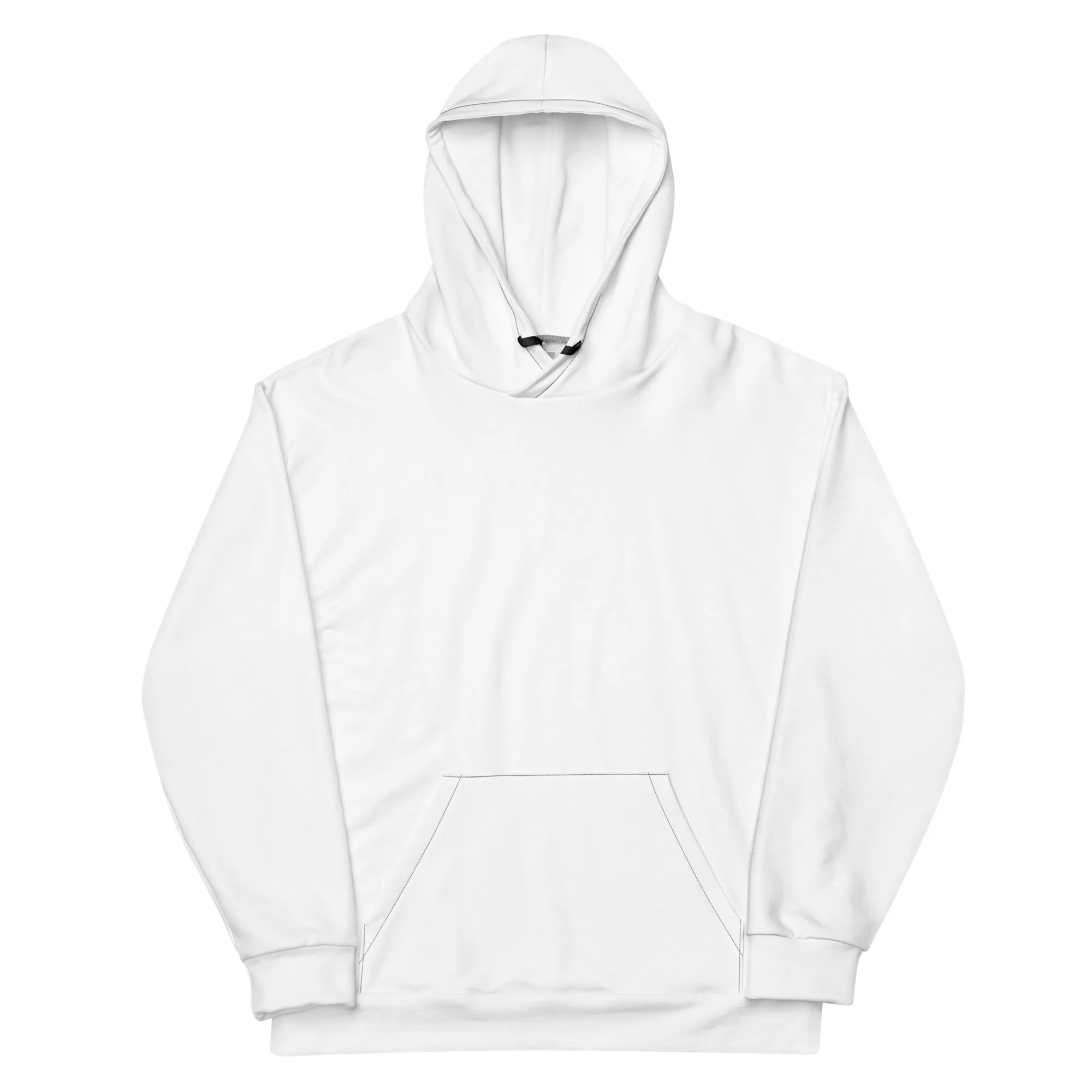 White Bull Skull and Crystals Unisex Hoodie