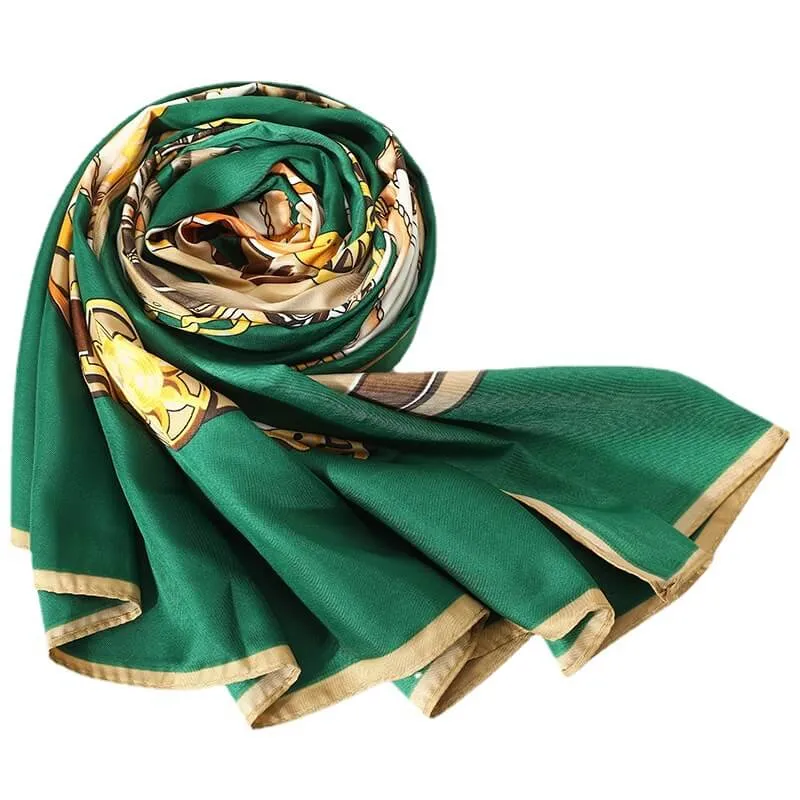 Womens Extra Large Scarf 100% Twilled Silk Square Scarf Blanket Scarf Shawl Wraps 51x51 Inches