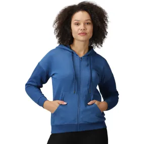 Women's Quilted Hooded Sweat Shirt with Kangaroo Pockets.