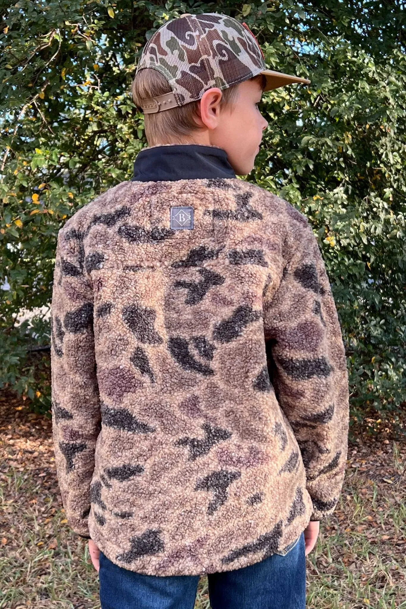 Youth Sherpa Jacket - Rocky Mountain Camo