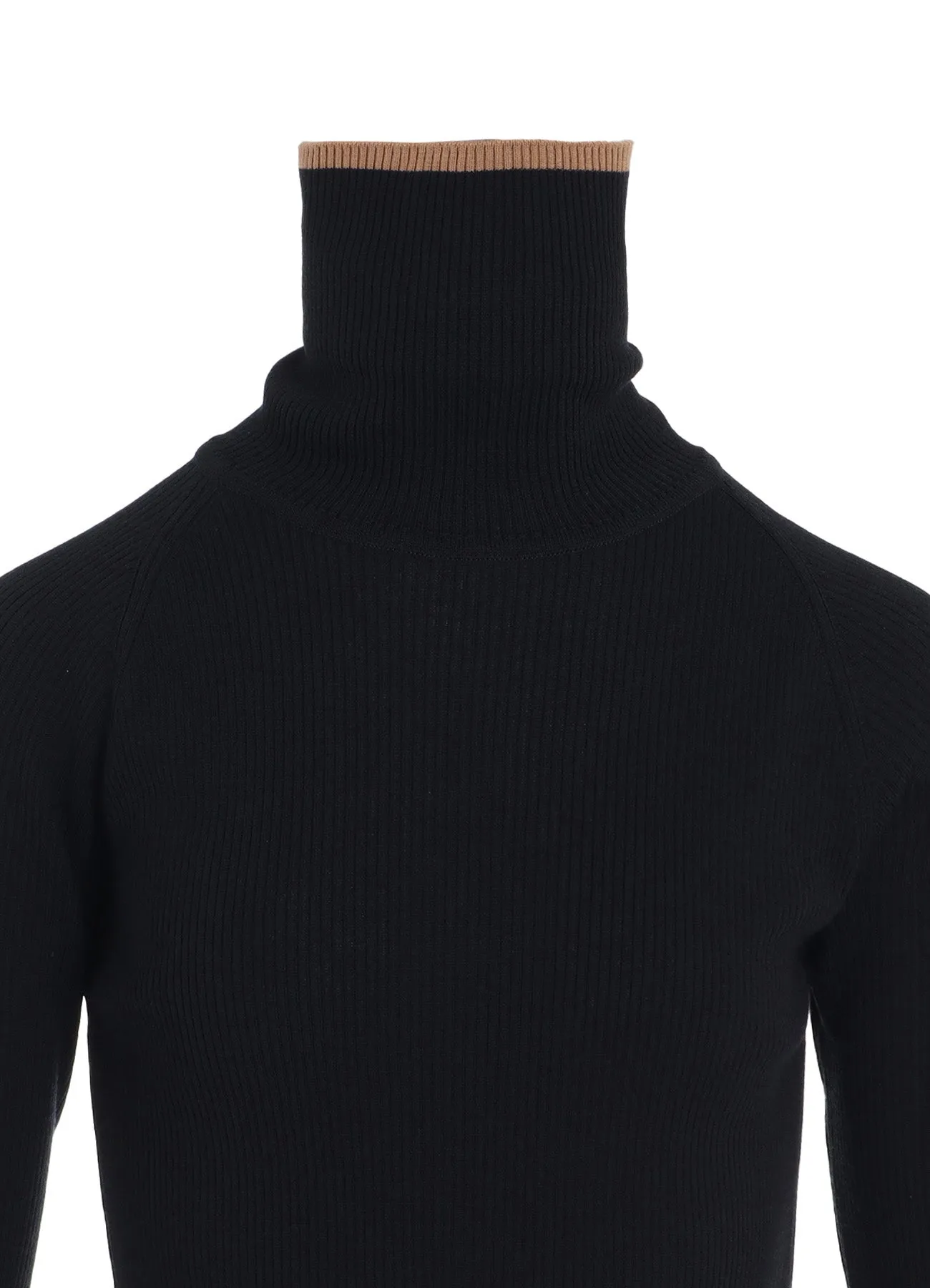 Y's × JOHN SMEDLEY TURTLENECK RIBBED KNIT