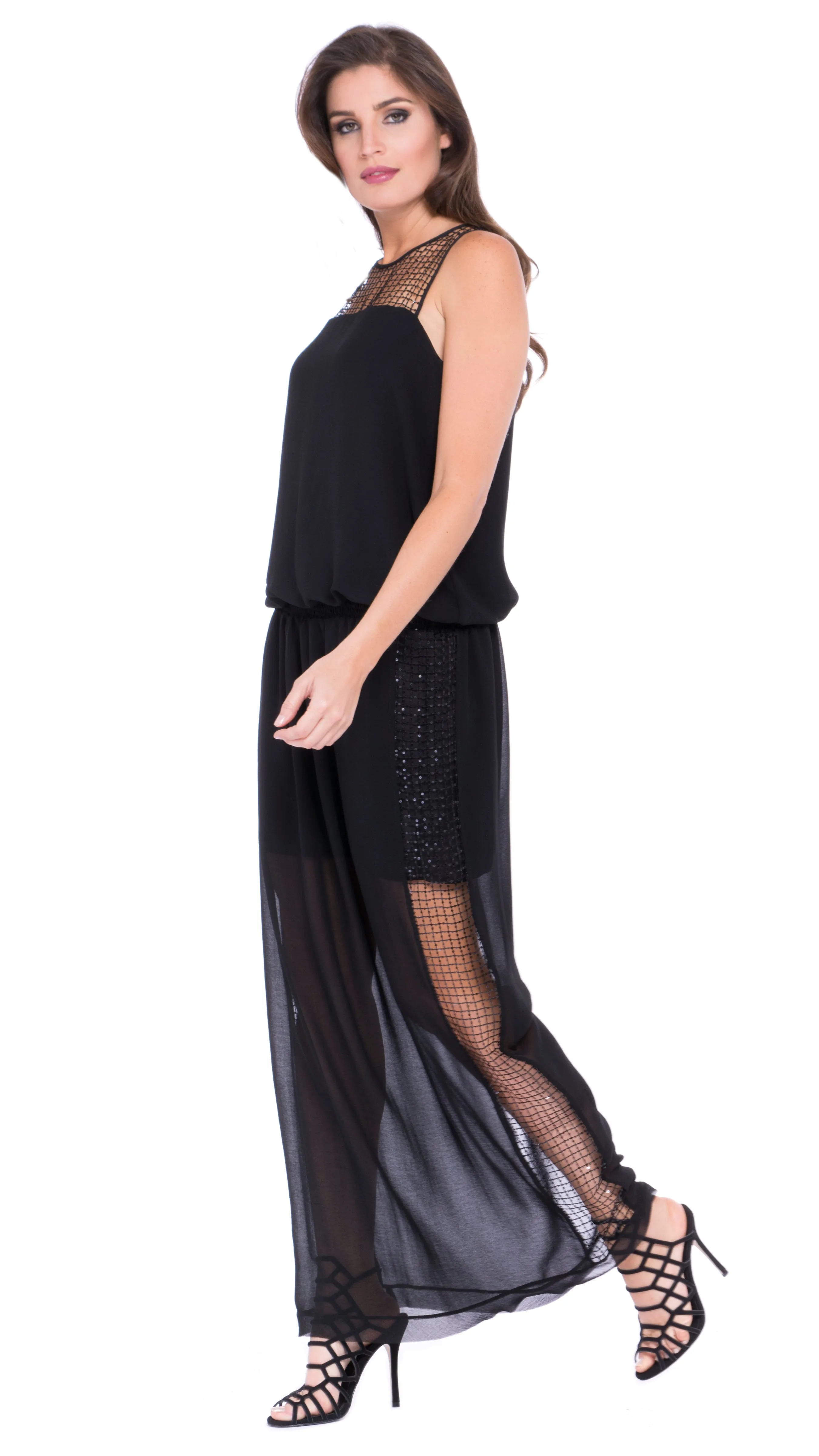 Z Elise Sequin Maxi Dress