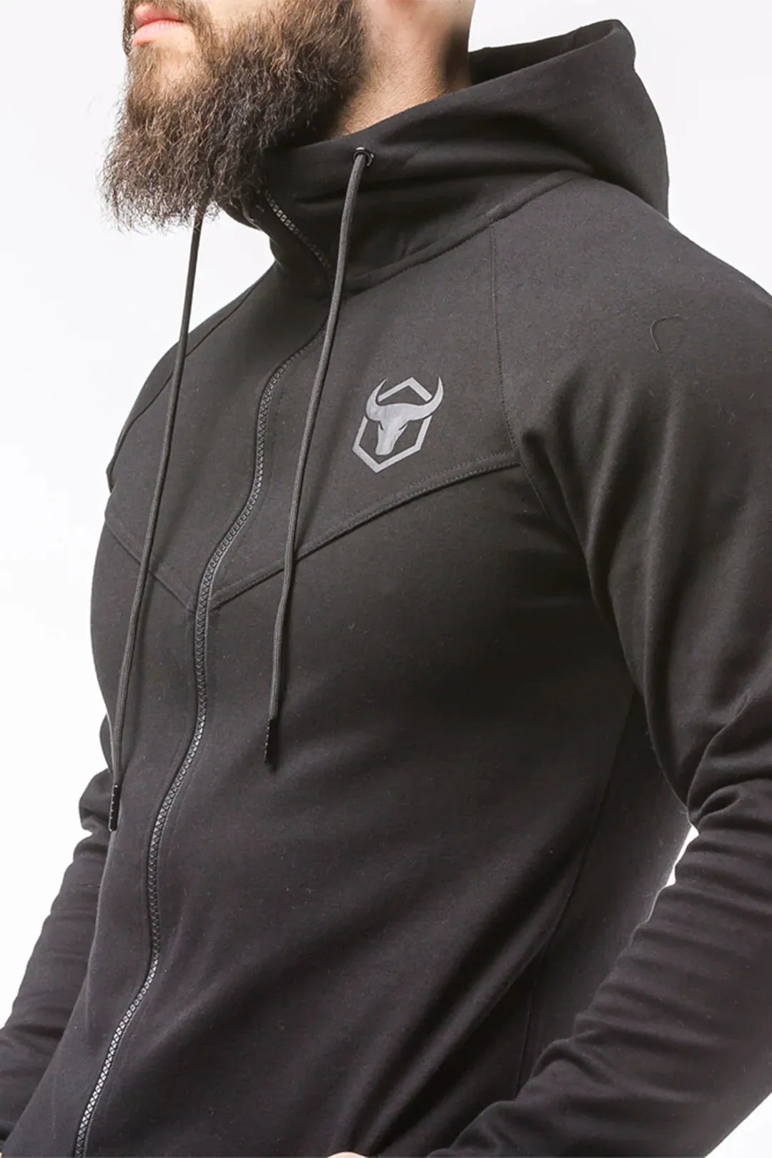 Zip Up Hoodie - Scoop Bottom